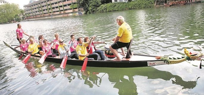 Pink Paddling in Tübingen